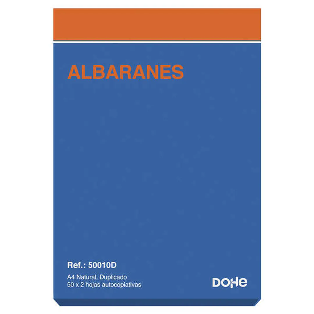Dohe Talonario Albaranes A4 - 50 x 2 Hojas Autocopiativas 1