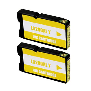 Lexmark 200XL Amarillo Pack 2 Cartuchos de Tinta Genericos - Reemplaza 14L0200