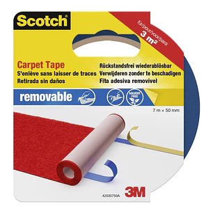 Scotch Cinta Adhesiva para Moqueta - 50mm x 7m - Color Azul