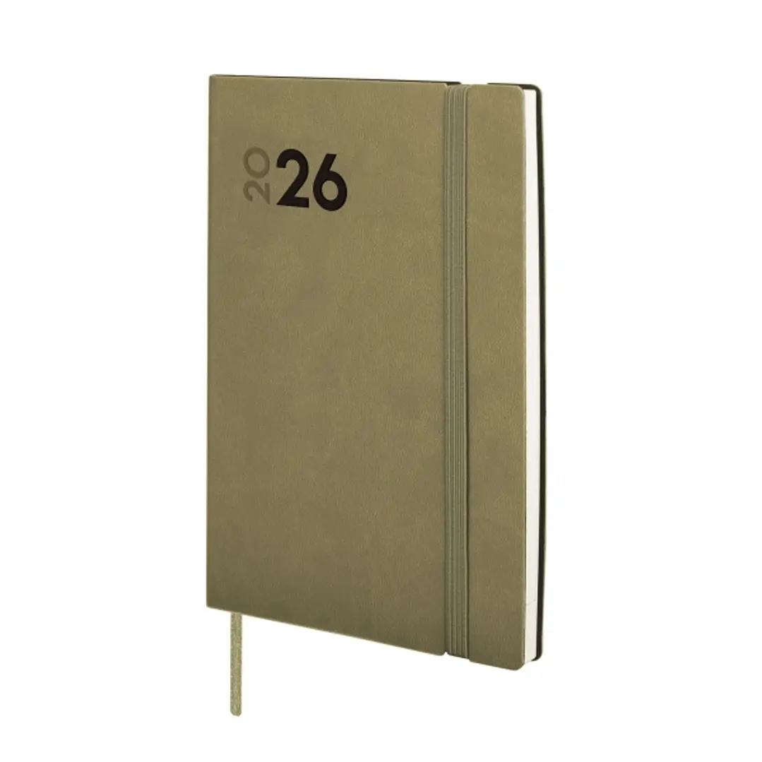 Finocam Dynamic Mara Agenda Profesional en Catalan - Anual 2026 - Tapa Blanda - Cierre con Goma Elastica - Formato Y4 - 124x11x174mm - Semana Vista en 1