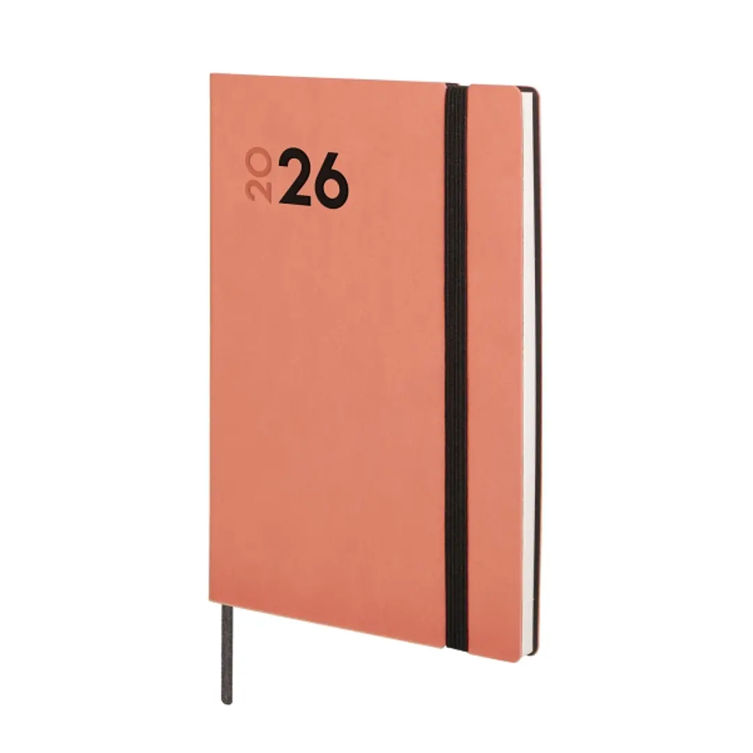 Finocam Dynamic Mara Agenda Profesional - Anual 2026 - Tapa Blanda - Cierre con Goma Elastica - Formato Y4 - 124x11x174mm - Semana Vista en Vertical - 1
