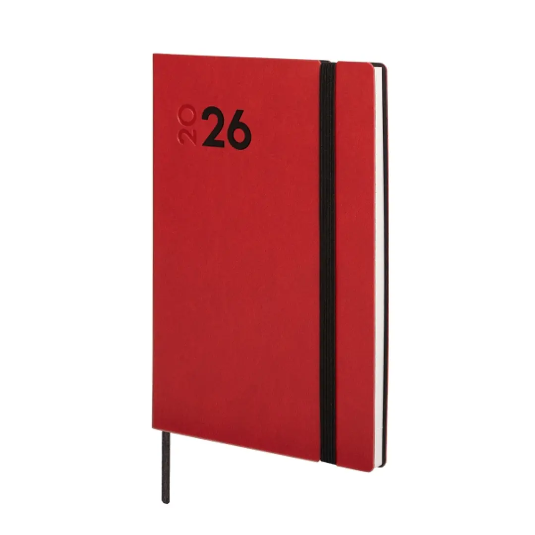 Finocam Dynamic Mara Agenda Profesional - Anual 2026 - Tapa Blanda - Cierre con Goma Elastica - Formato Y4 - 124x11x174mm - Semana Vista en Vertical - 1