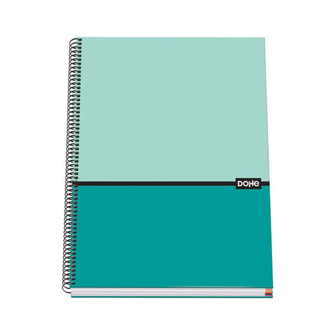 Dohe Cuaderno en Espiral de Tapa Dura A4 - 228x300mm - Cubierta en Carton Forrado con Papel Impreso a Todo Color y Plastificado Mate - Interior de 100 1