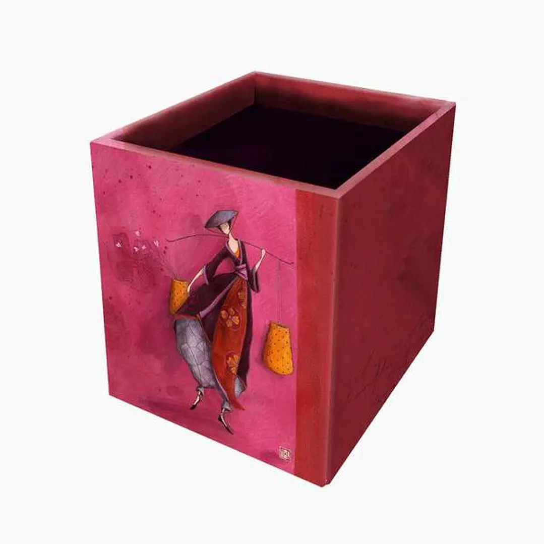 Pictura Gaëlle Boissonnard Caja Portalapices - 8.5x8.5x10.5cm - Diseño Artistico y Colorido - Ideal para Organizar Tus Lapices 1