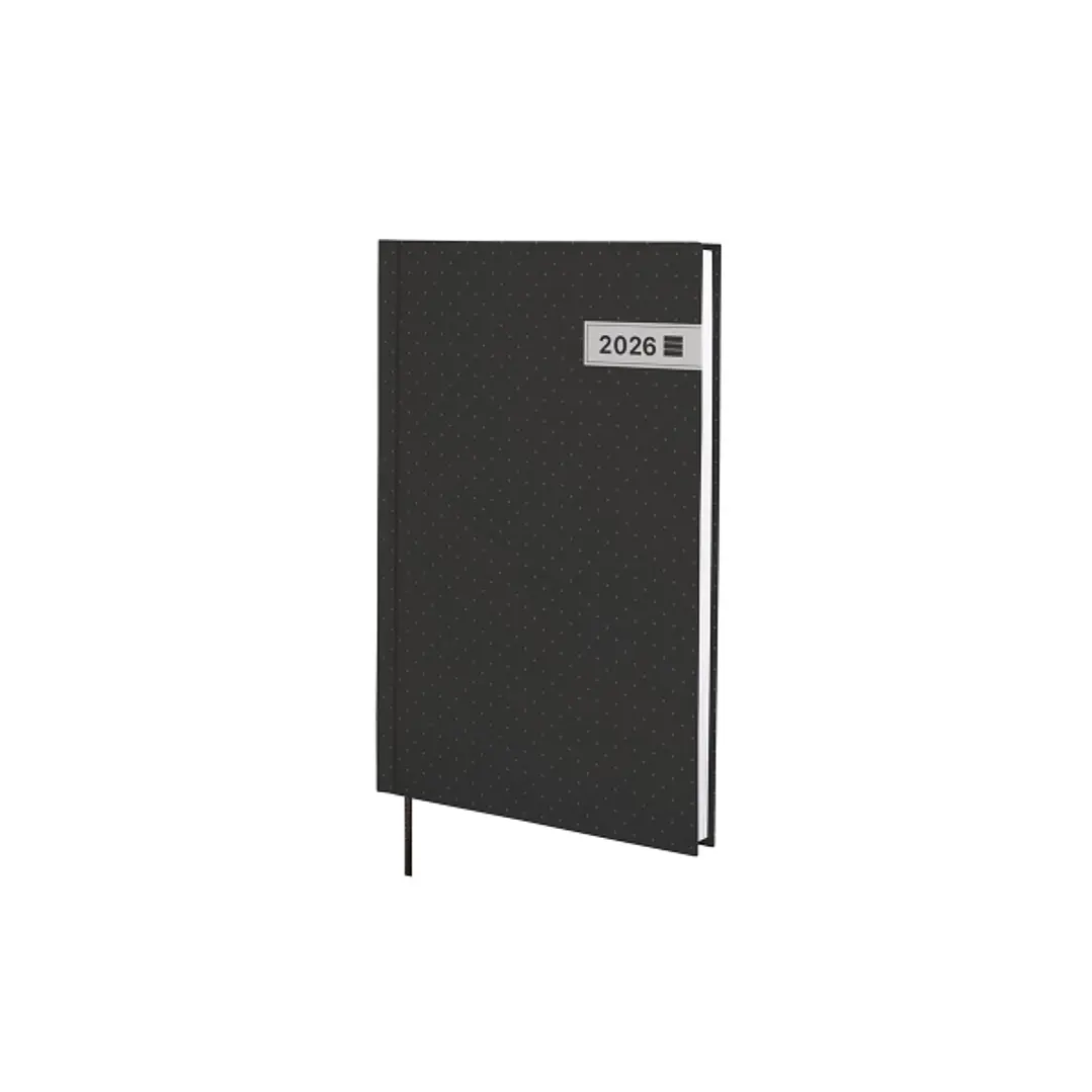 Finocam Dynamic Porto Agenda - Anual 2026 - Sin Cierre - Formato Y10 - 145x12x210mm - Semana Vista en Vertical - Color Negro 1