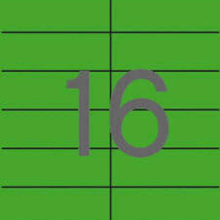 Apli Etiquetas Verdes Permanentes 105.0 x 37.0mm 20 Hojas 1