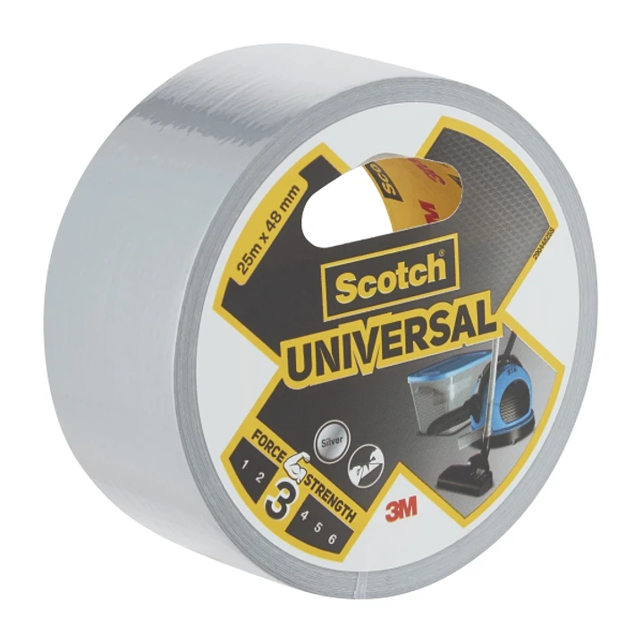 Scotch Universal Cinta Adhesiva Americana - 48mm x 25m - Color Gris Metalizado 1