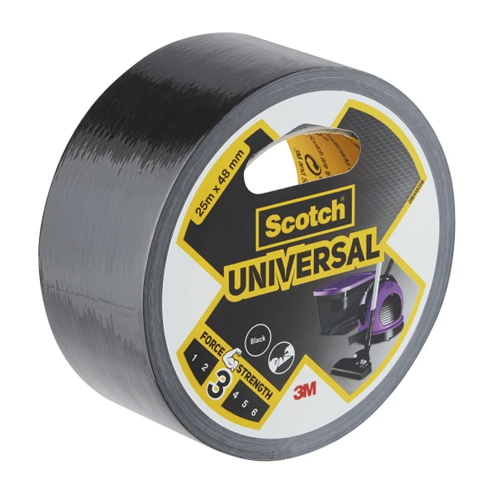 Scotch Cinta Adhesiva Americana -  48mm x 25m - Color Negro 1