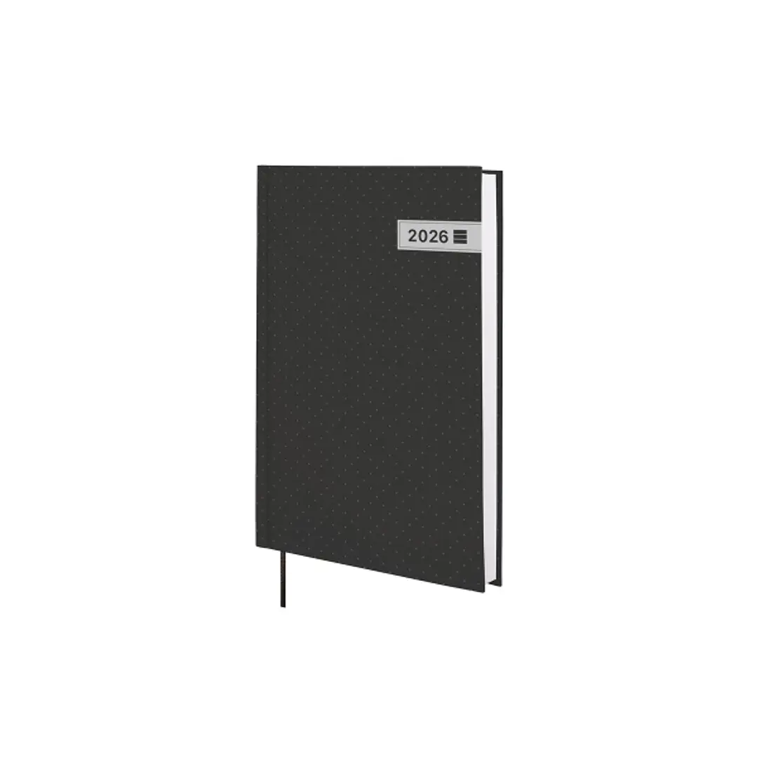 Finocam Dynamic Porto Agenda en Catalan - Anual 2026 - Sin Cierre - Formato Y10 - 145x23x210mm - 1 Dia por Pagina - Color Negro 1