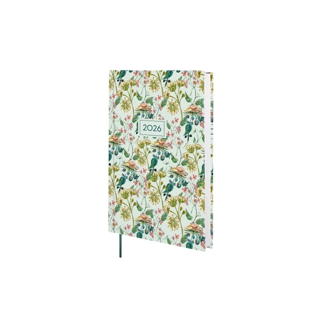 Finocam Dynamic Porto Design Agenda en Catalan - Anual 2026 - Tapa Dura - Formato Y10 - 145x23x210mm - 1 Dia por Pagina - Tematica de Flores 1