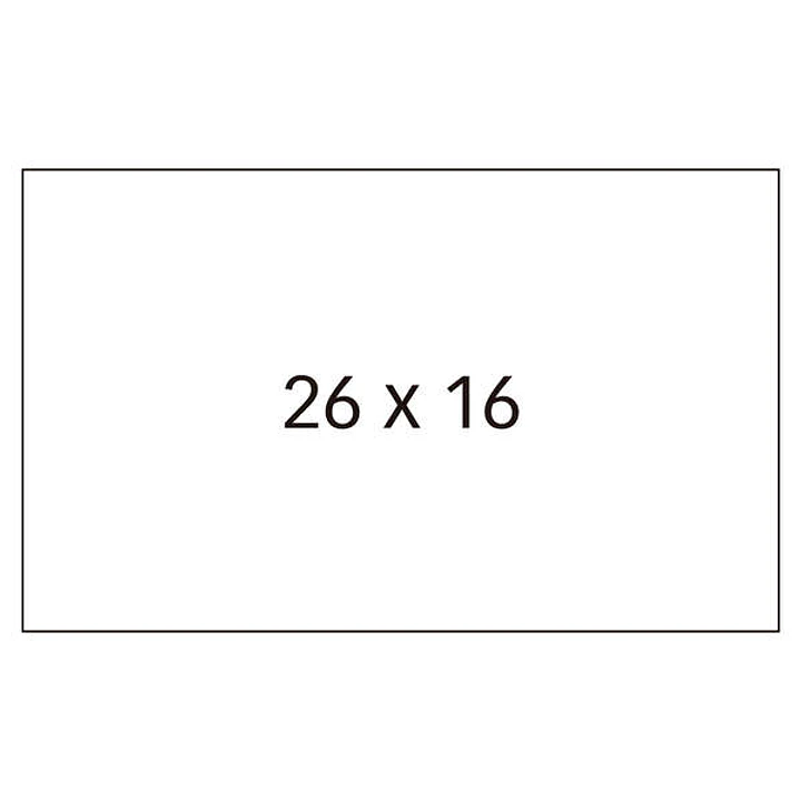 Apli Etiquetas Blancas para Maquinas Etiquetadoras de Precios de 2 Lineas - Tamaño 26 x 16mm - Adhesivo Removible - Pack con 6 Rollos - Compatibles co 1
