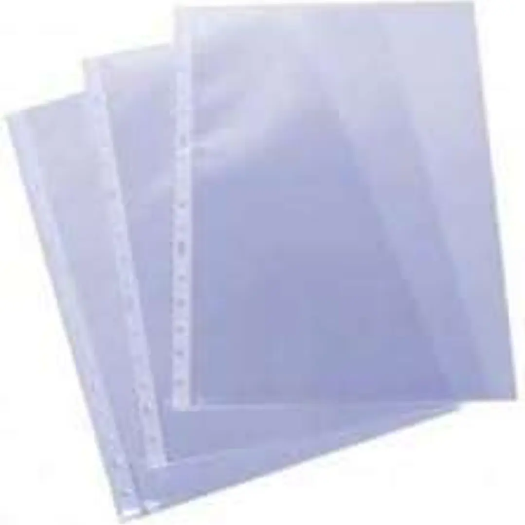 Esselte Pack de 100 Fundas Multitaladro Portadocumentos Formato A4 60 Micras - 16 Taladros - Transparente Acabado Piel de Naranja 1
