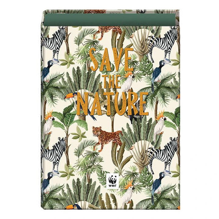Dohe WWF Save the Nature Carpeta de 4 Anillas Formato Folio - Cubierta de Carton Forrado - Anillas Niqueladas de 40mm 1