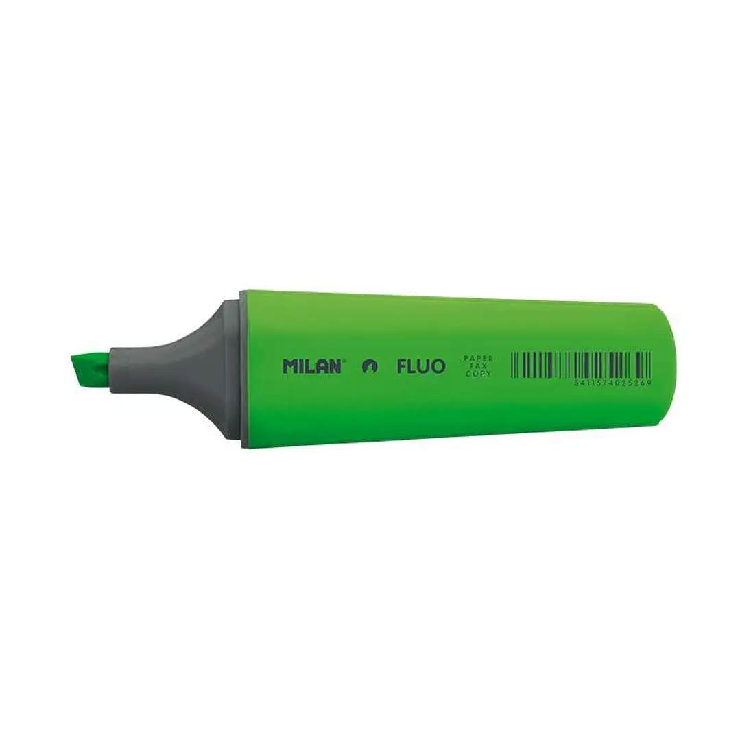 Milan Marcador Fluorescente - Punta Biselada 1 - 4.8mm - Color Verde 1