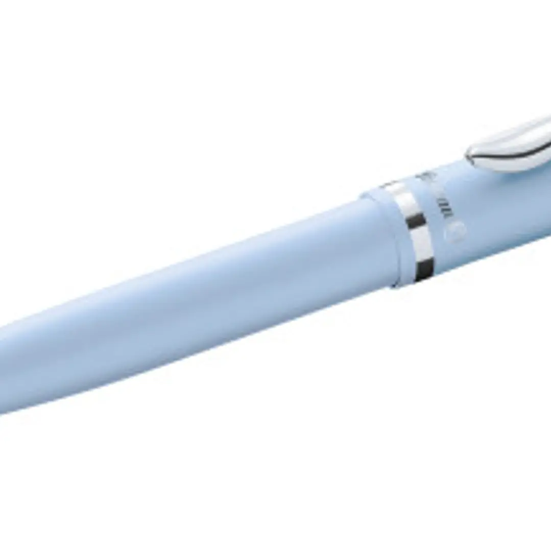 Pelikan Jazz Pastel Boligrafo con Mecanismo de Giro - Punta Mediana - Cuerpo Lacado - Recargable - Color Azul Pastel 1