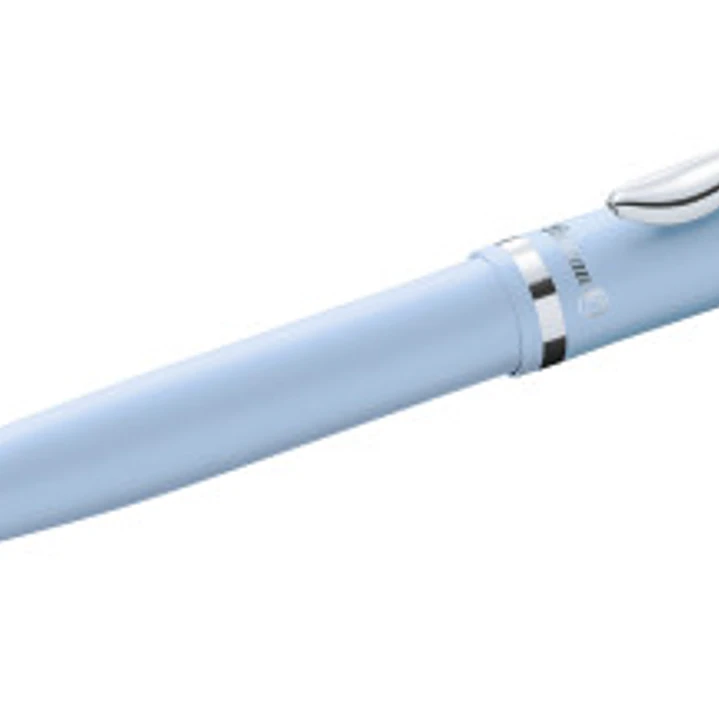 Pelikan Jazz Pastel Boligrafo con Mecanismo de Giro - Punta Mediana - Cuerpo Lacado - Recargable - Color Azul Pastel 1
