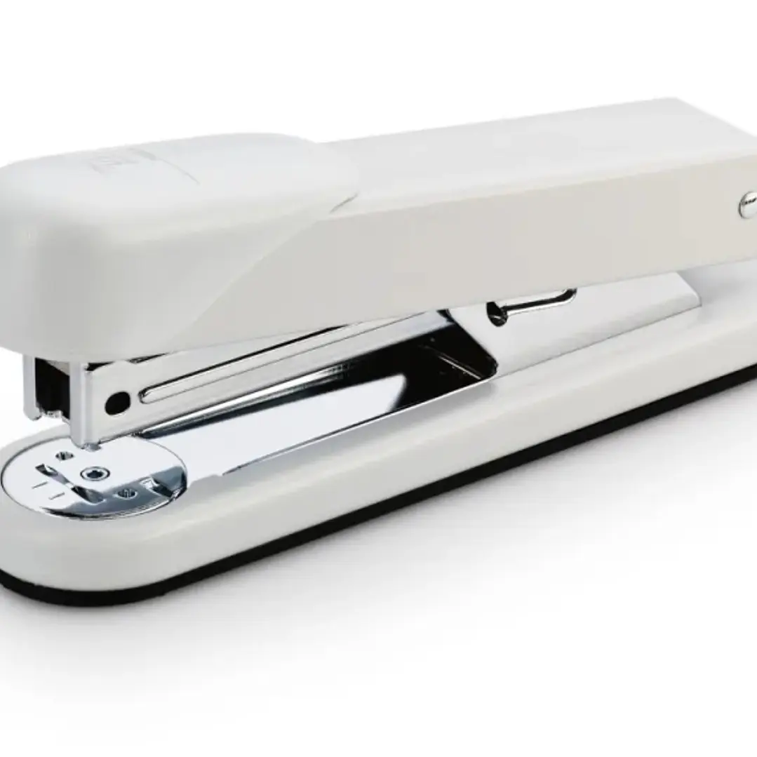 Novus Stabil Grapadora de Sobremesa - Capacidad de grapado 30 Hojas - Grapas 24/6, 26/6 - Grapado Abierto, Cerrado y Clavado - Color Blanco 1