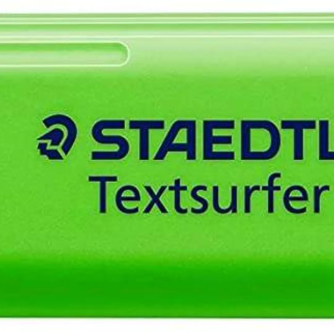 Staedtler Textsurfer Classic 364 Marcador Fluorescente - Punta Biselada - Trazo entre 1 - 5mm - Tinta con Base de Agua - Color Verde 1