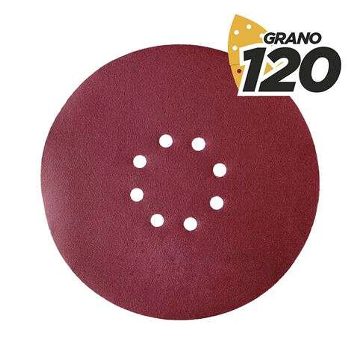 Blim Pack de 5 Lijas con Velcro para Lijadora BL0223 - Grano 120 - Formato Circular 1