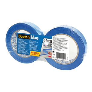 Scotchblue Pack de 2 Cintas de Enmascarar - 24mm x 41m - 100% PEFC - Multisuperficie - Color Azul