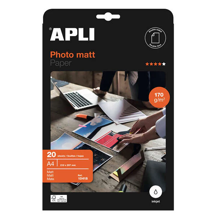 Apli Papel Fotografico Matt A4 170g 20 Hojas 1
