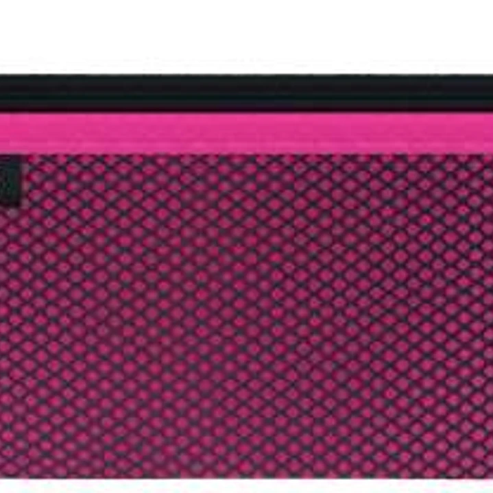 Leitz WOW Bolsa Porta-Todo Mediana 2 Compartimentos - Tamaño 85x6x210mm - Lavable y Duradera - Cierre de Cremallera - Color Fucsia 1