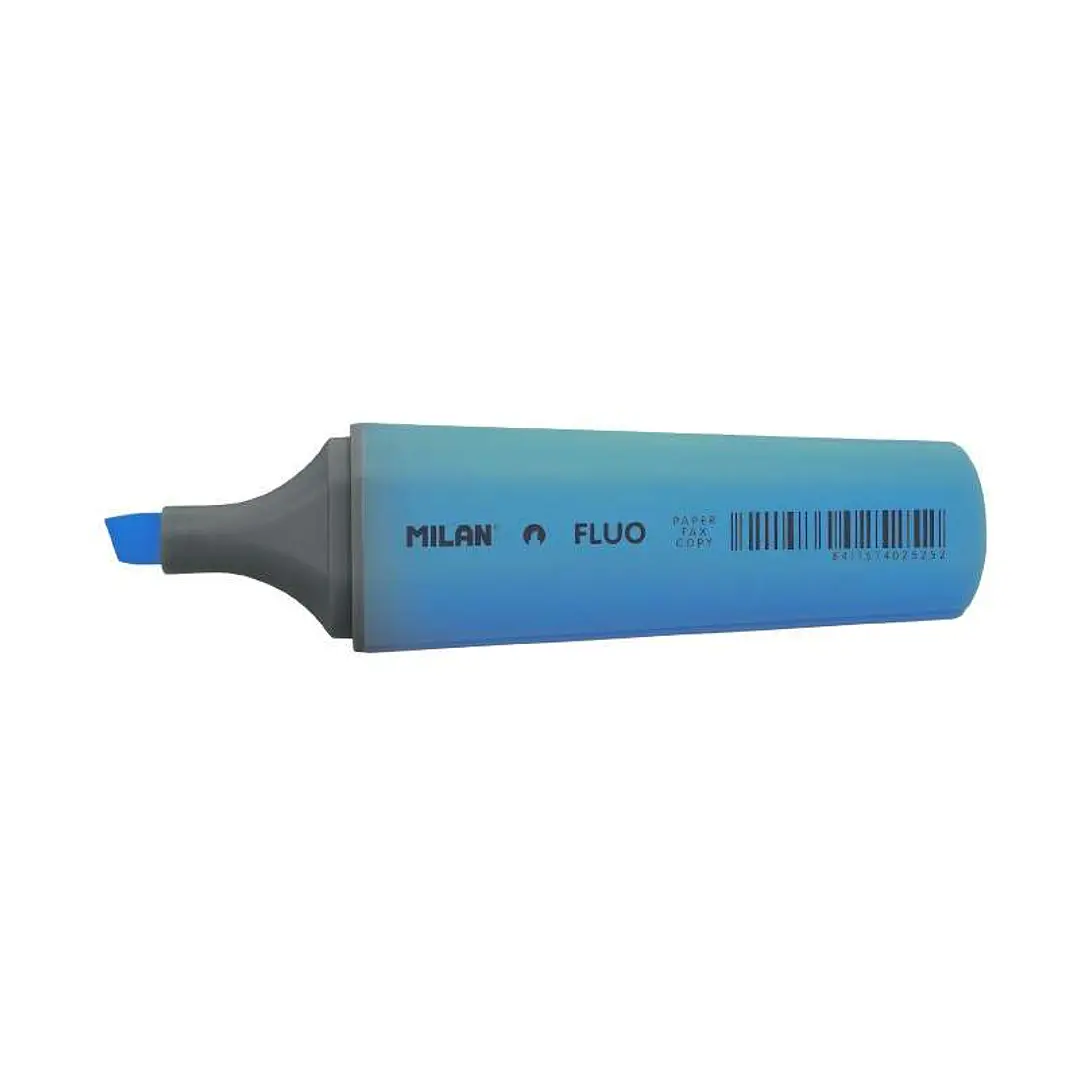 Milan Marcador Fluorescente - Punta Biselada 1 - 4.8mm - Color Azul 1