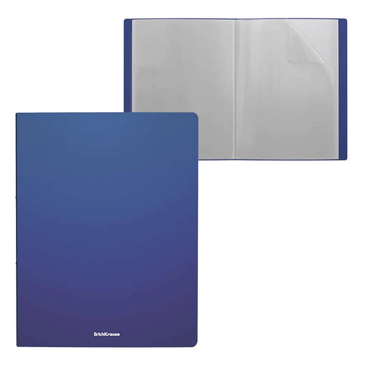 Erichkrause Matt Classic Carpeta con 20 Fundas - Tamaño A4 - Color Azul 1