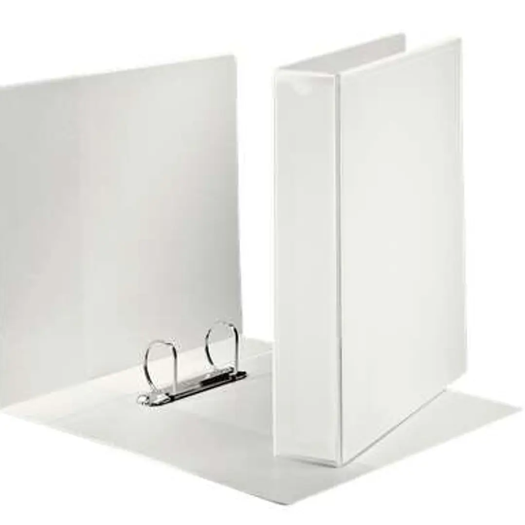 Esselte Canguro Plus Carpeta de Anillas - Formato A4 - Capacidad para 380 Hojas - 2 Anillas de 40mm - Color Blanco 1