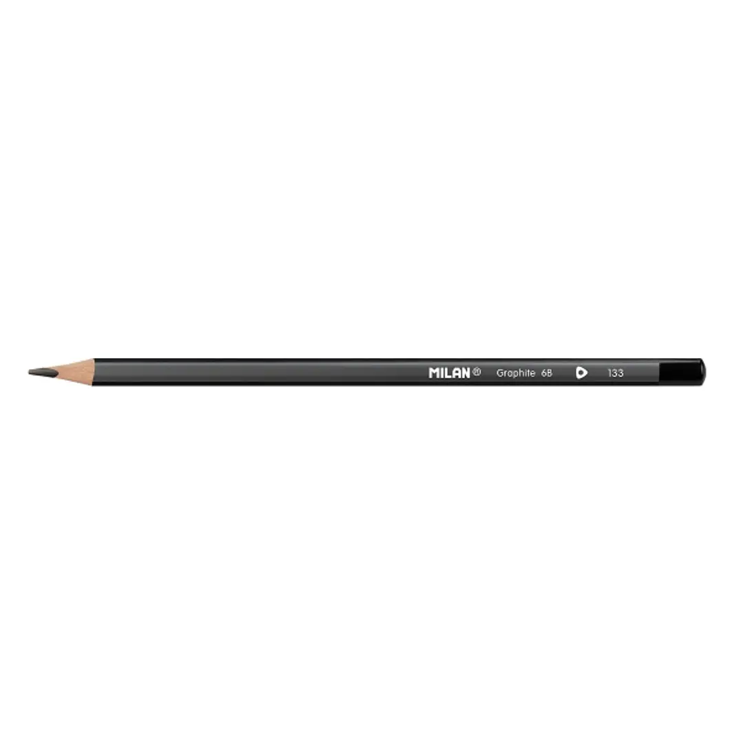 Milan Lapices de Grafito 6B - Triangular - Color Gris 1