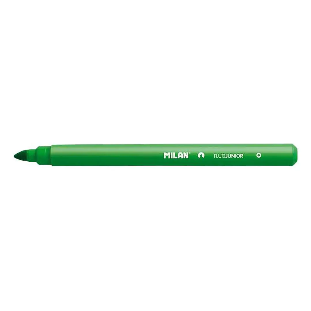Milan Junior Marcador Fluorescente - Punta Biselada 1 - 4mm - Color Verde 1