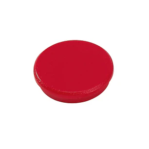 Dahle 95532 Pack de 10 Imanes para Pizarra Blanca - Diametro de 32mm - Color Rojo