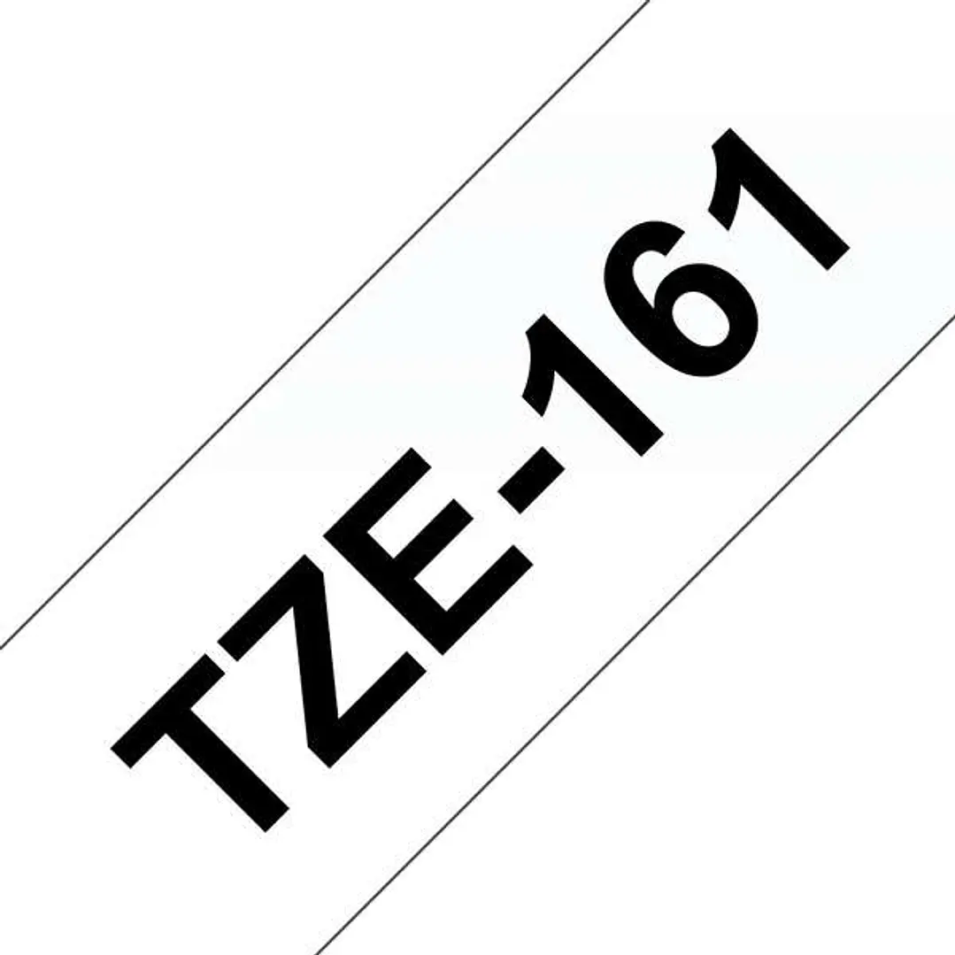 Brother TZe161 Cinta Laminada Generica de Etiquetas - Texto negro sobre fondo transparente - Ancho 36mm x 8 metros 1