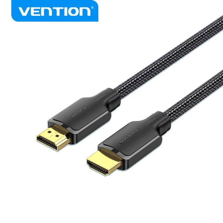 Vention Cable HDMI 2.0 4K - Resolucion 4K a 60Hz - Soporte 3D - Sincronizacion Audio/Video - Conectividad Universal - Color Negro 1