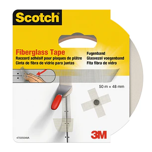 Scotch Cinta Adhesiva para Yeso - 48mm x 50m - Fibra de Vidrio - Color Blanco