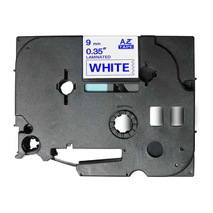 Brother TZe223 Cinta Laminada Generica de Etiquetas - Texto azul sobre fondo blanco - Ancho 9mm x 8 metros