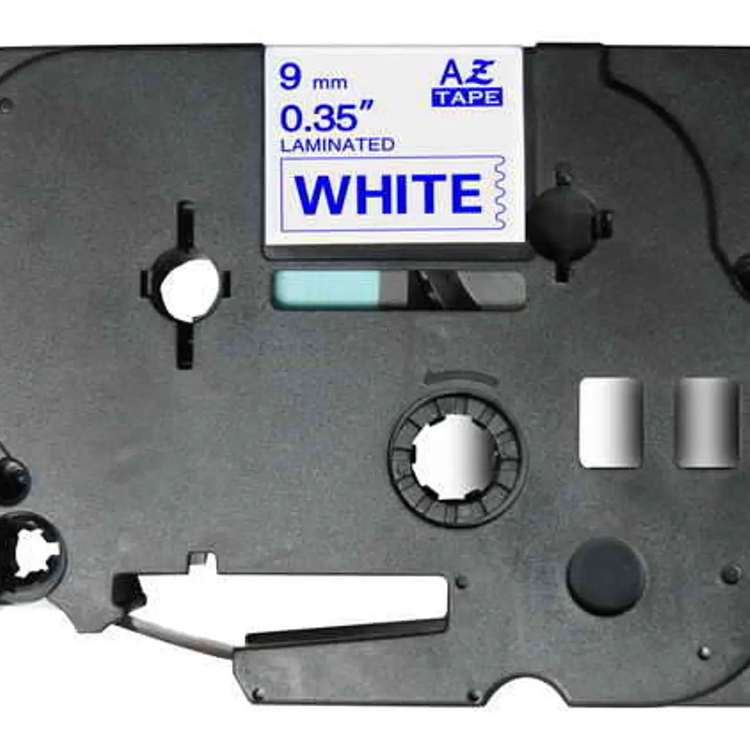 Brother TZe223 Cinta Laminada Generica de Etiquetas - Texto azul sobre fondo blanco - Ancho 9mm x 8 metros 1
