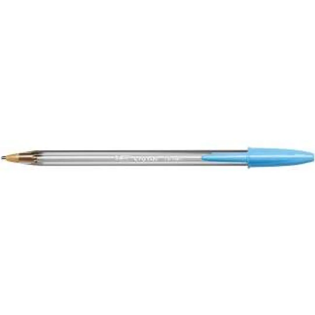 Bic Cristal Fun Boligrafo de Bola - Punta Gruesa de 1.6mm - Tinta con Base de Aceite - Color Azul Turquesa 1
