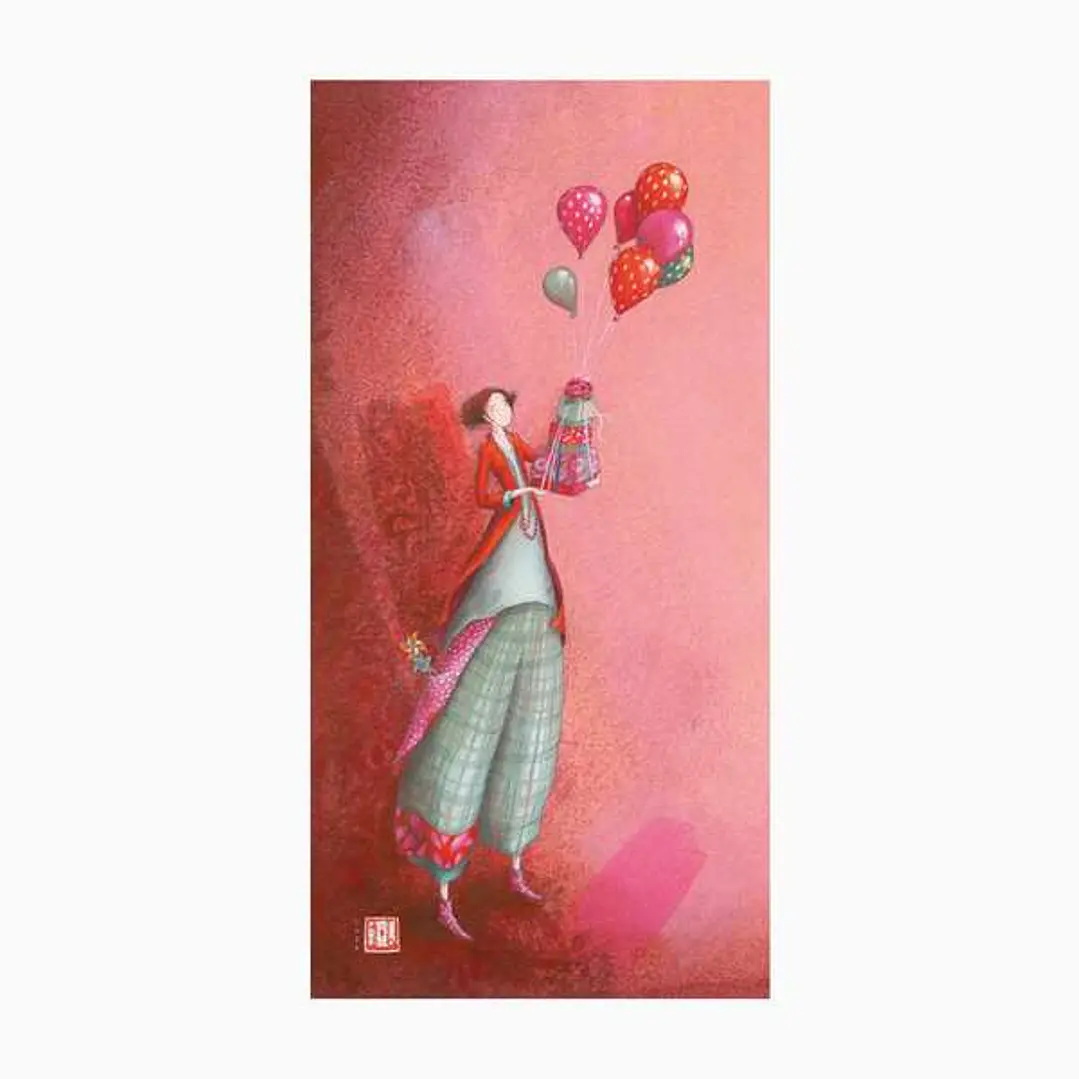 Pictura Gaëlle Boissonnard Tarjeta Doble - Acabado en Barniz de Relieve UV Grueso - Laminado Mate de Tacto Suave - 10.5x21cm - Papel con Certificacion 1