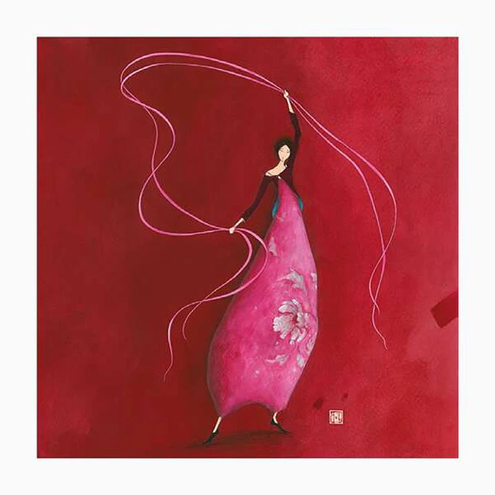 Pictura Gaëlle Boissonnard Tarjeta Doble - Acabado en Barniz de Relieve UV Grueso - Laminado Mate de Tacto Suave - 16x16cm - Papel con Certificacion F 1