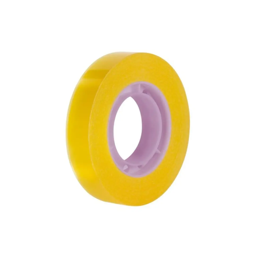 Milan Cinta Adhesiva Transparente - Medidas 12mm x 33m - Color Amarillo Transparente 1