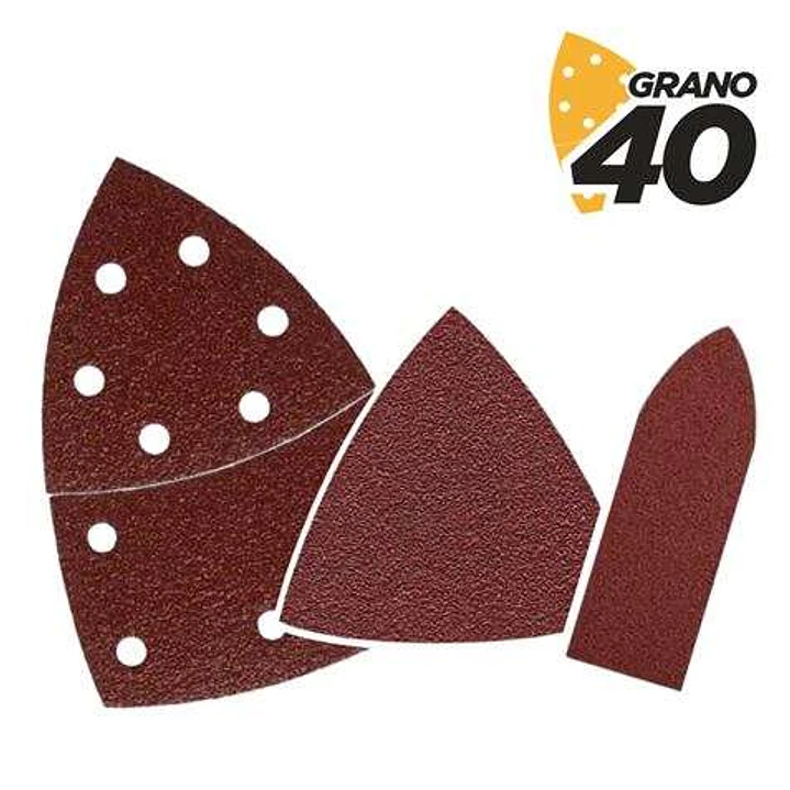 Blim Pack de 9 Lijas con Velcro para Lijadora BL0137 - Grano 40 - 3 Formatos 1