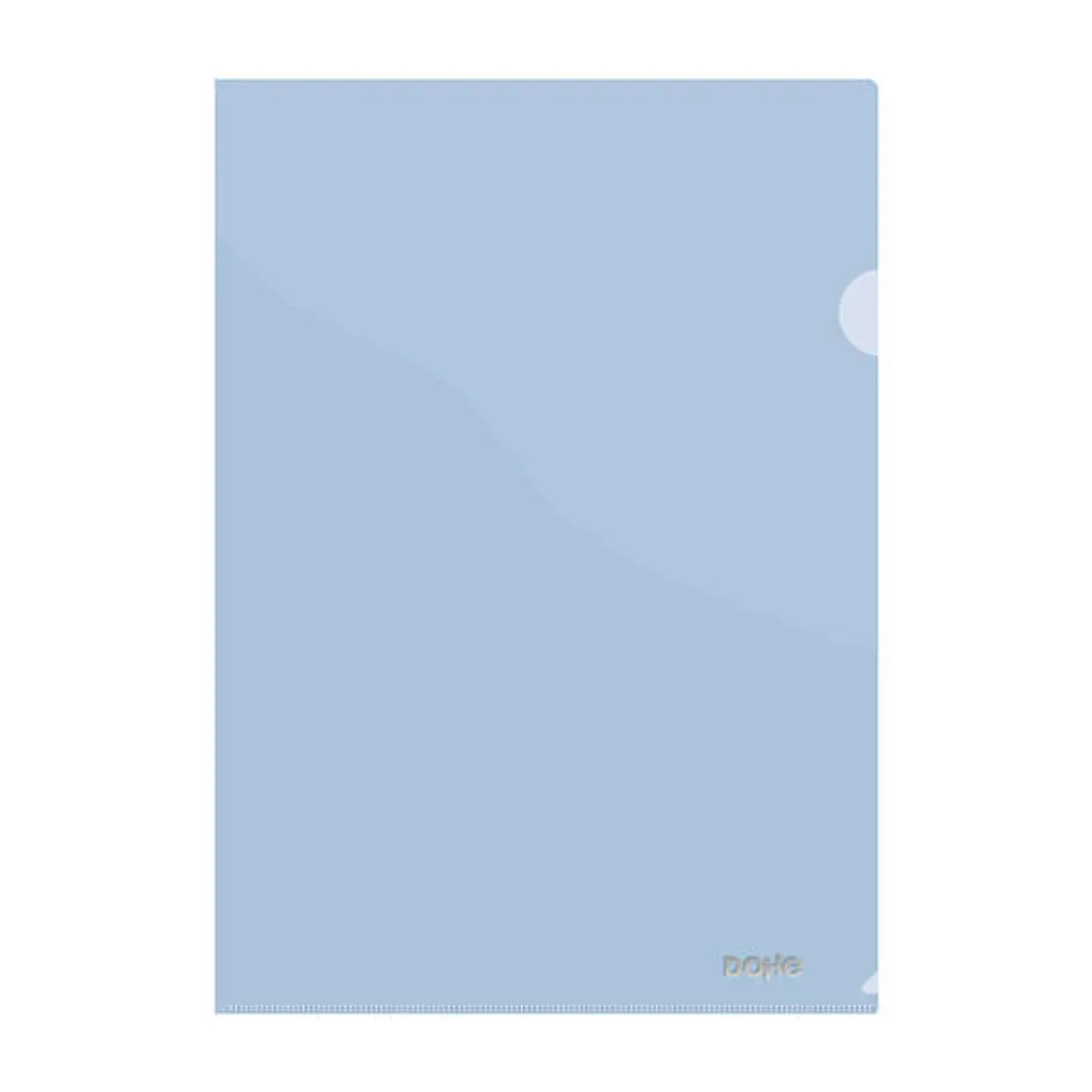 Dohe Dossier Uñero Premium Tamaño A4 - 210x297mm - Fabricado en Polipropileno Translucido de 180 Micras - Color Azul 1