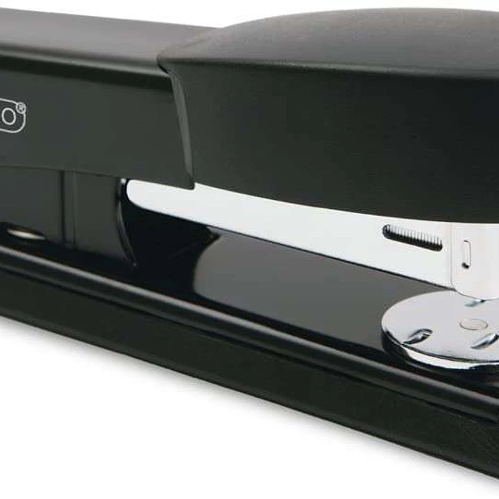 Rapesco Bowfin Grapadora Metalica de Sobremesa - Hasta 25 Hojas - Grapas 26/6, 24/6 - Grapado Cerrado y Abierto - Color Negro 1