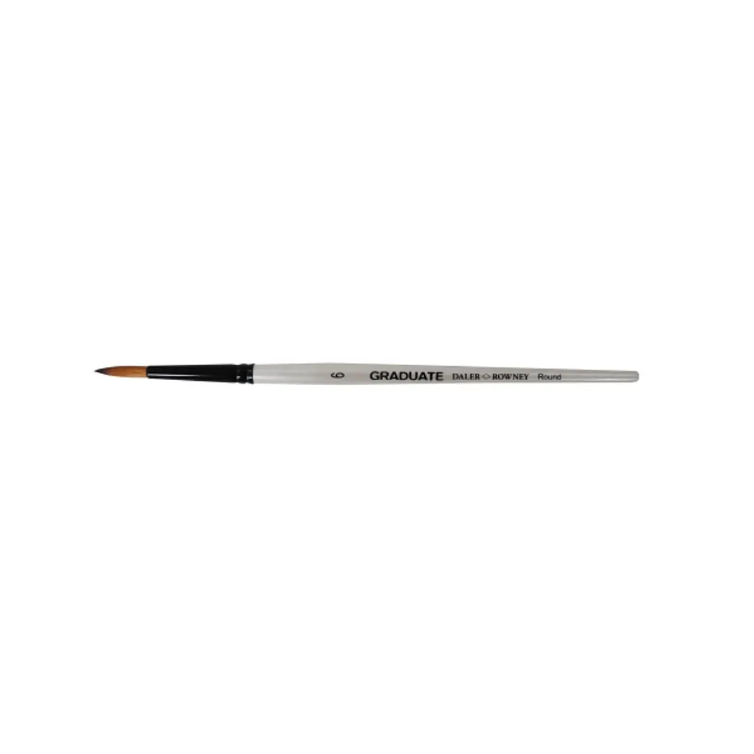 Daler Rowney Graduate Pincel Multitecnica - Pelo Sintetico - Mango Corto - Redondo Nº6 1