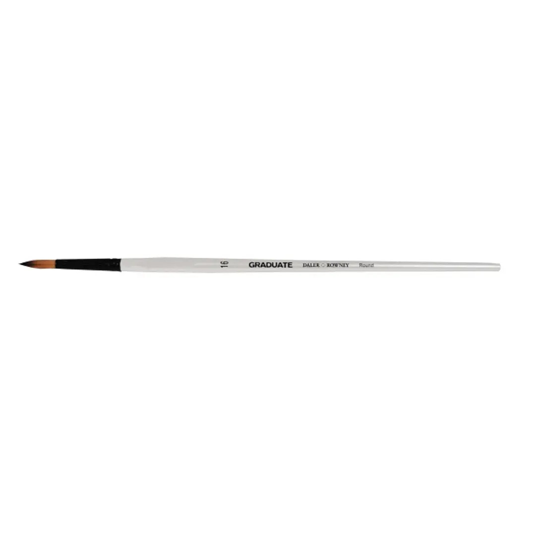 Daler Rowney Graduate Pincel Multitecnica - Pelo Sintetico - Mango Largo - Redondo, Nº16 1