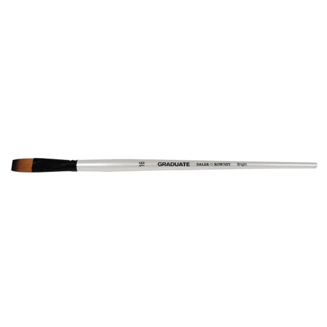 Daler Rowney Graduate Pincel Multitecnica - Pelo Sintetico - Mango Largo - Bright Nº16 1