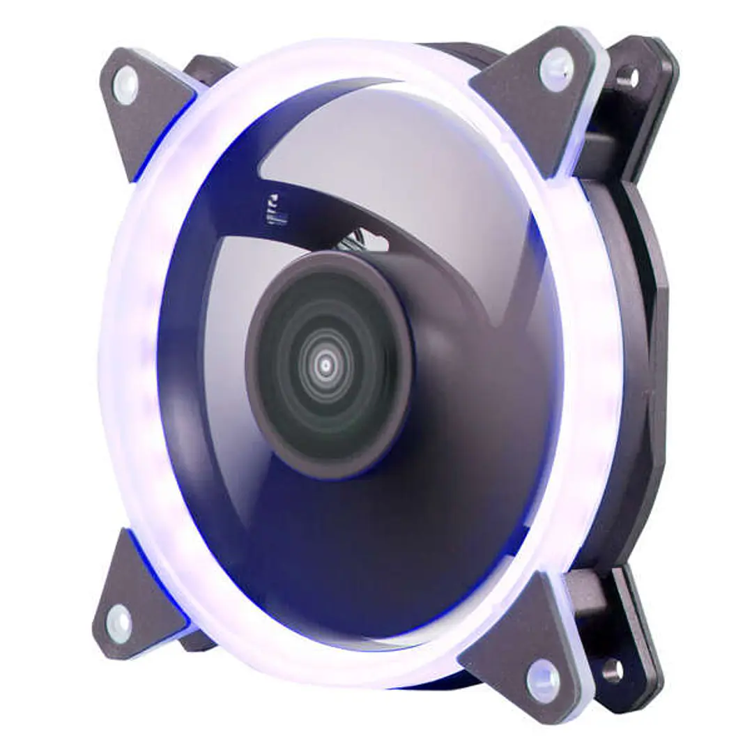 Unykach Candy 20 Blue Ventilador 120mm con Iluminacion Azul - Velocidad Max. 1400rpm - Color Negro 1