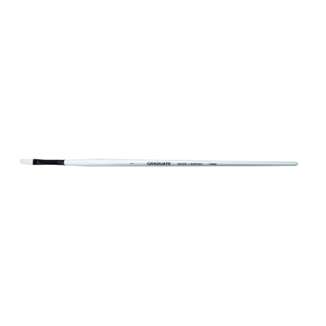 Daler Rowney Graduate Pincel para Oleo - Pelo de Cerda Natural - Mango Largo - Lengua de Gato - N°1 1