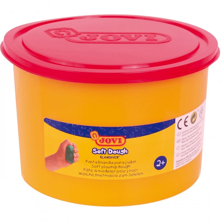 Jovi Soft Dough Blandiver Bote de Pasta de Modelaje 460gr - Blanda y Flexible - Facil de Amasar y Moldear - Ideal para Iniciacion al Modelaje - Color  1